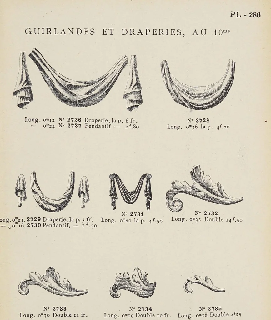 An illustration from Ornements d'architecture / Bonfils & Laval, 1901, leaf 303