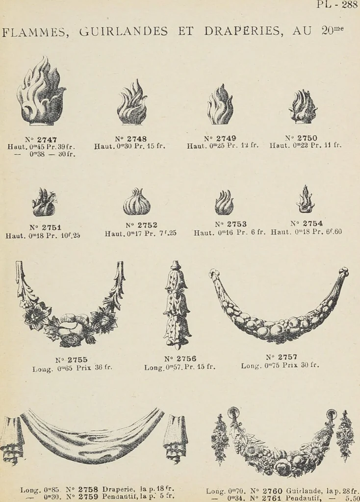 An illustration from Ornements d'architecture / Bonfils & Laval, 1901, leaf 305