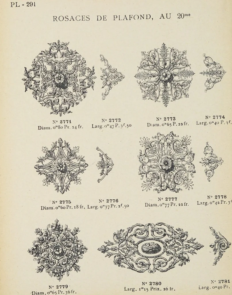 An illustration from Ornements d'architecture / Bonfils & Laval, 1901, leaf 308