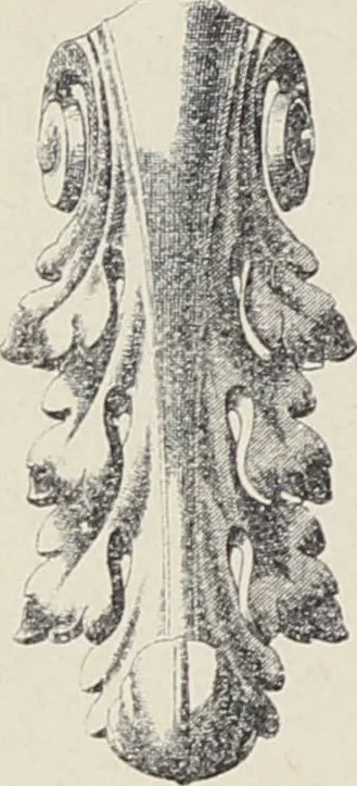 An illustration from Ornements d'architecture / Bonfils & Laval, 1901, leaf 318