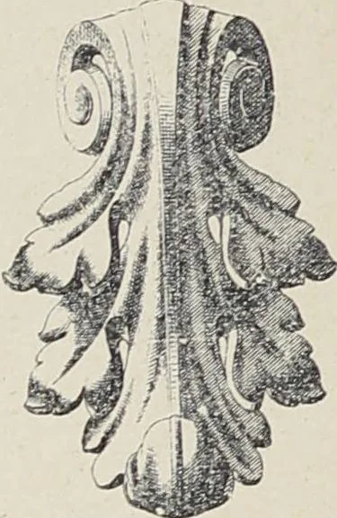 An illustration from Ornements d'architecture / Bonfils & Laval, 1901, leaf 318