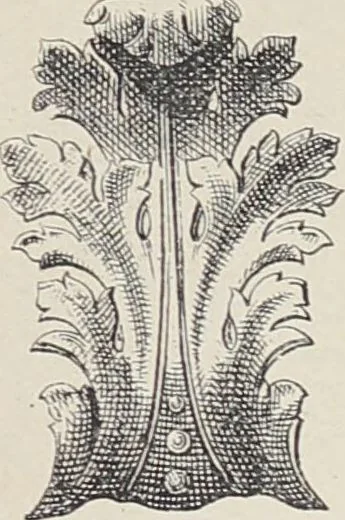 An illustration from Ornements d'architecture / Bonfils & Laval, 1901, leaf 319