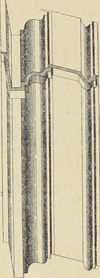 An illustration from Ornements d'architecture / Bonfils & Laval, 1901, leaf 48