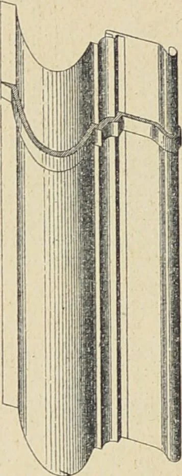 An illustration from Ornements d'architecture / Bonfils & Laval, 1901, leaf 48