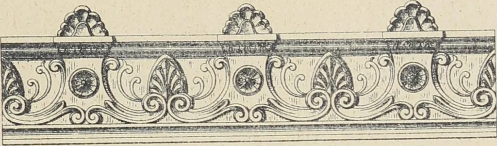 An illustration from Ornements d'architecture / Bonfils & Laval, 1901, leaf 51
