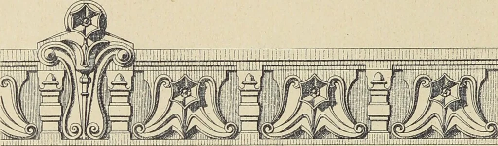 An illustration from Ornements d'architecture / Bonfils & Laval, 1901, leaf 52