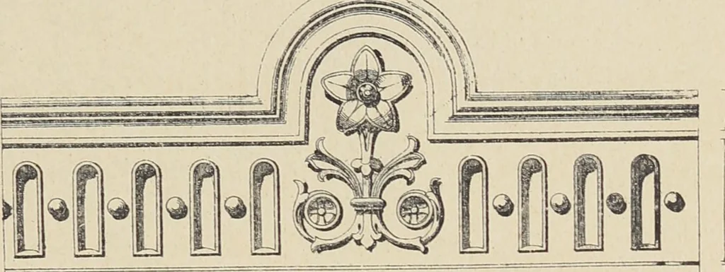 An illustration from Ornements d'architecture / Bonfils & Laval, 1901, leaf 59