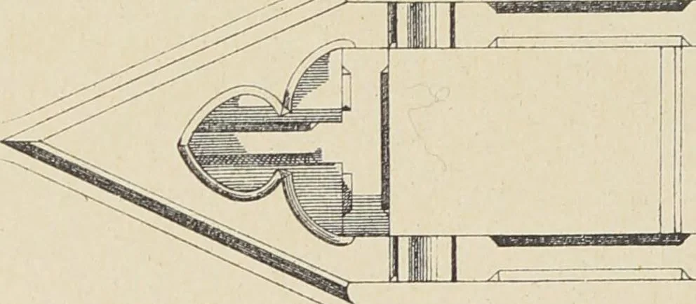 An illustration from Ornements d'architecture / Bonfils & Laval, 1901, leaf 66