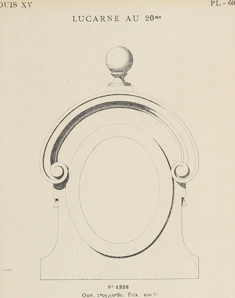 An illustration from Ornements d'architecture / Bonfils & Laval, 1901, leaf 81