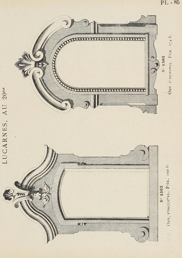 An illustration from Ornements d'architecture / Bonfils & Laval, 1901, leaf 97