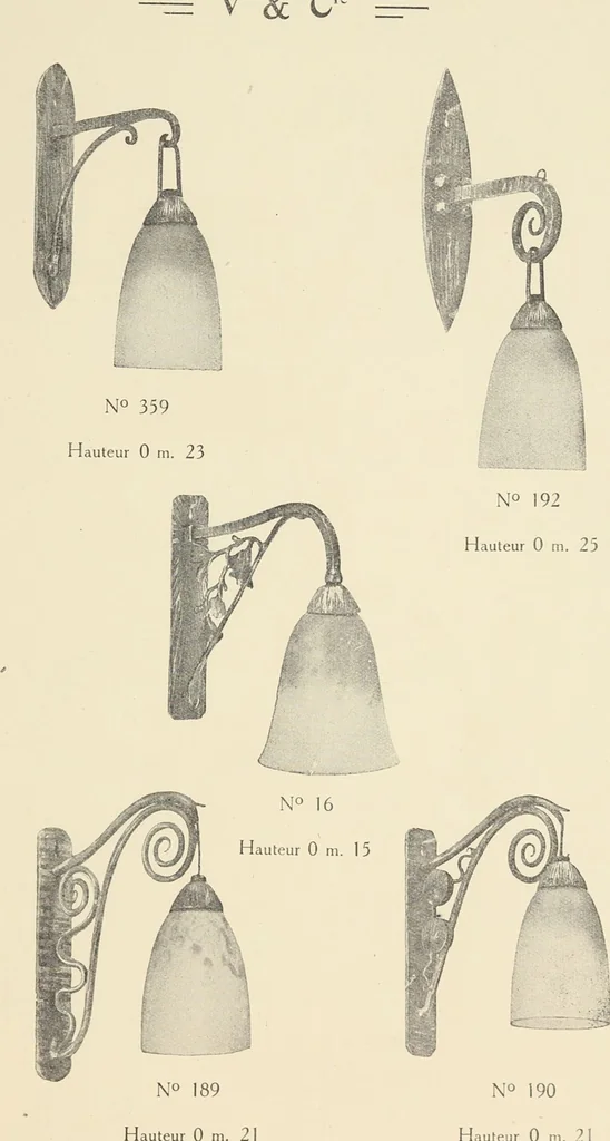 An illustration from Fer forgé / Vasseur & Cie, 1920, leaf 21