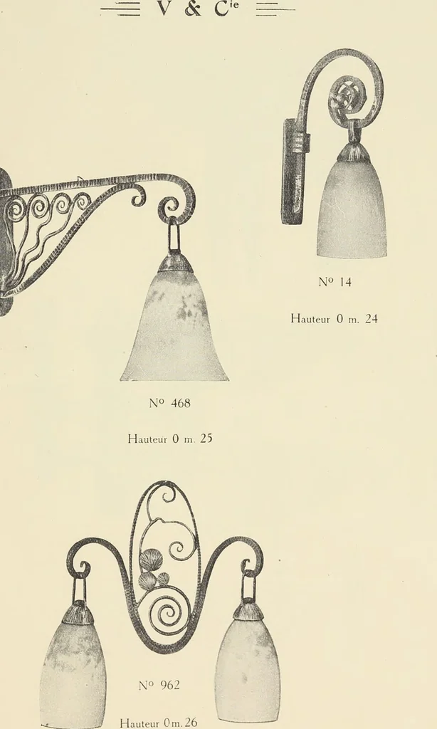 An illustration from Fer forgé / Vasseur & Cie, 1920, leaf 23