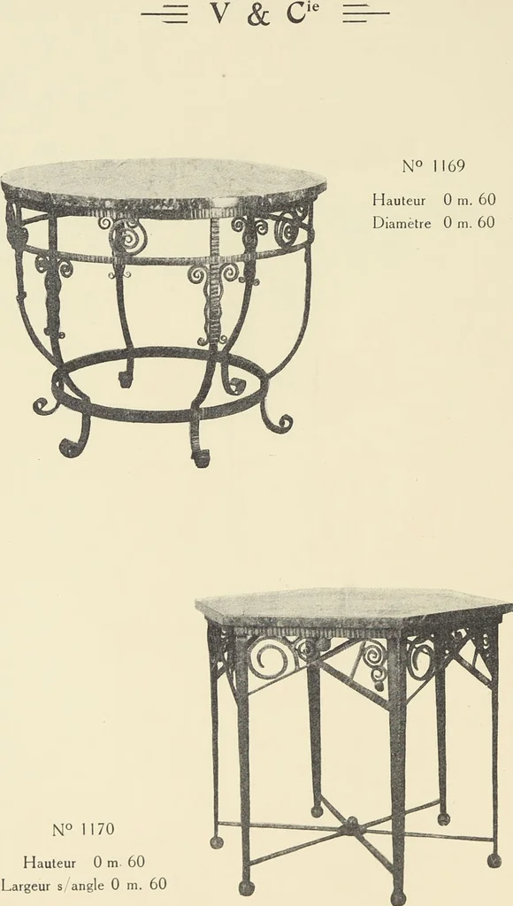 An illustration from Fer forgé / Vasseur & Cie, 1920, leaf 94