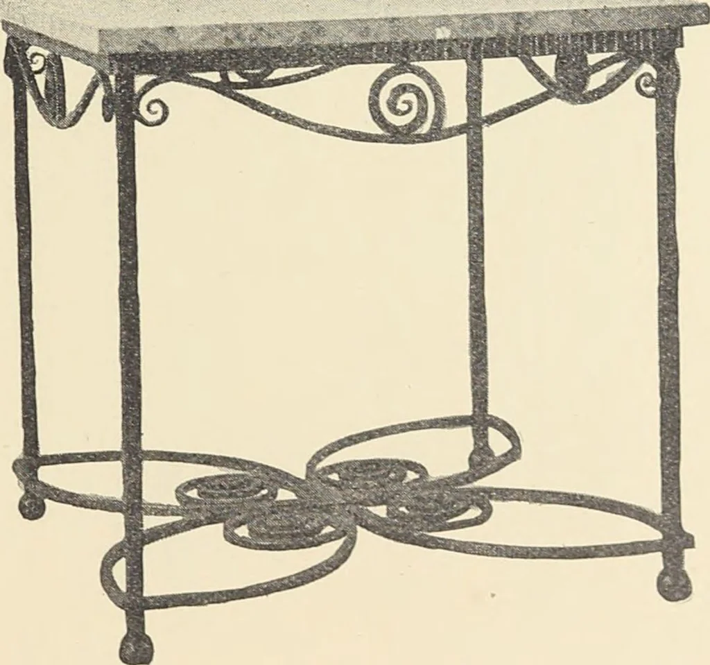 An illustration from Fer forgé / Vasseur & Cie, 1920, leaf 95