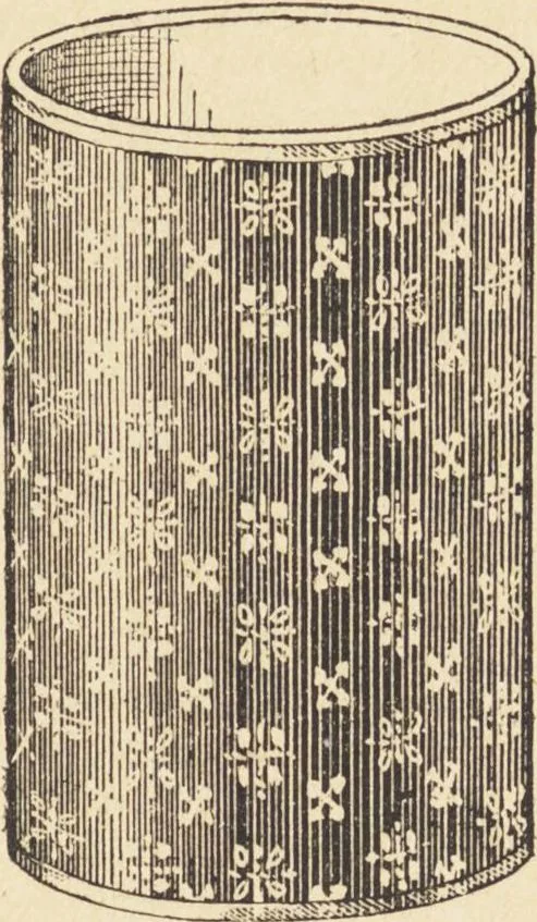 An illustration from Jules Chauvin : atelier de dorure et d'encadrements, fournitures speciales pour artistes, agent general pour la France, des couleurs a la detrempe a la majolique et a la resine du Baron de Pereira, des couleurs resineuses de Mussini, des couleurs a l'huile et a l'ambre dissous de Jacques Blockx, des toiles fond albumen et majolique, preparees par le procede de Pereira pour la peinture a la detrempe et a l'huile, couleurs extra fines a l'huile broyees a la main, couleurs extra fines al detrempe... materiel d'artistes, 1893, leaf 79