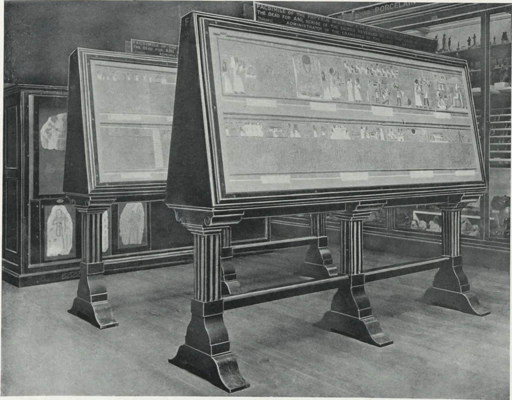 An illustration from General catalogue of show cases, fittings, book cases, stands &c., executed for H.M. Government at the British & Natural History museums, 1907, leaf 27
