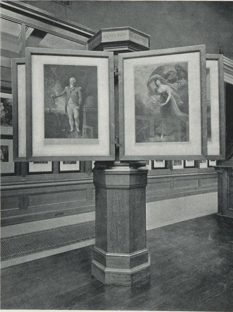 An illustration from General catalogue of show cases, fittings, book cases, stands &c., executed for H.M. Government at the British & Natural History museums, 1907, leaf 37
