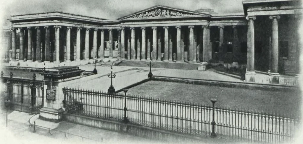 An illustration from General catalogue of show cases, fittings, book cases, stands &c., executed for H.M. Government at the British & Natural History museums, 1907, leaf 7