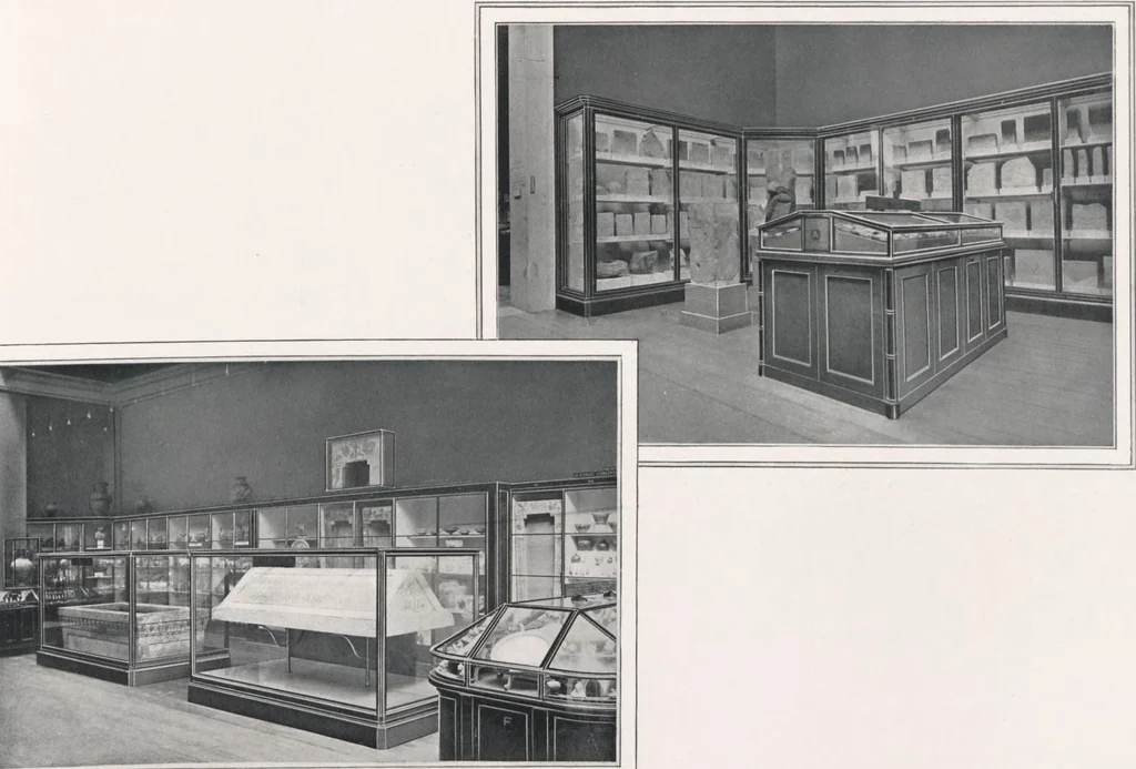 An illustration from General catalogue of show cases, fittings, book cases, stands &c., executed for H.M. Government at the British & Natural History museums, 1907, leaf 79