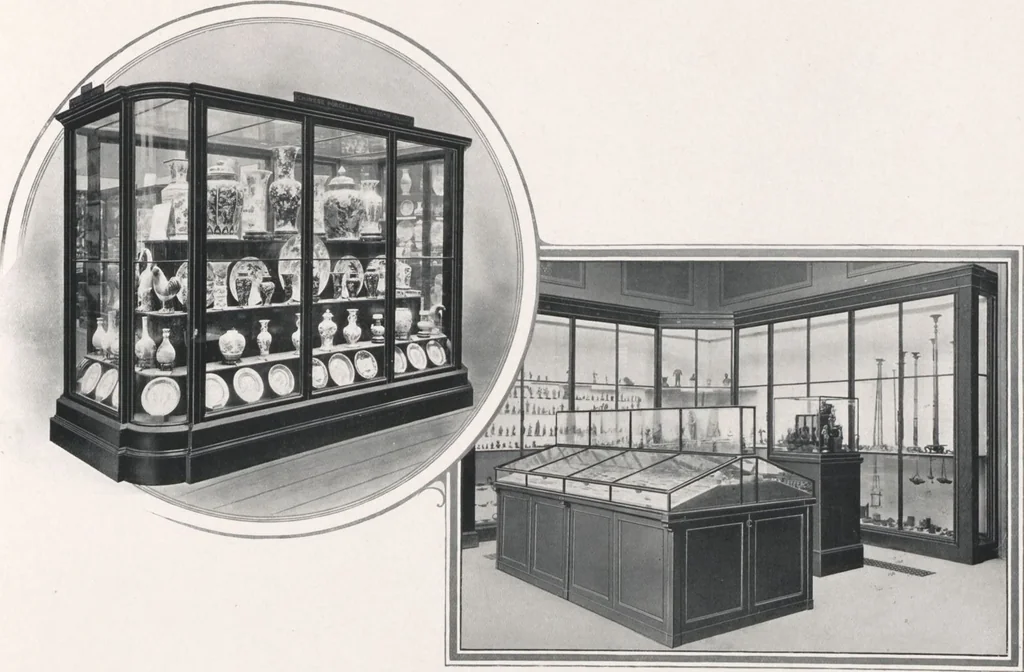 An illustration from General catalogue of show cases, fittings, book cases, stands &c., executed for H.M. Government at the British & Natural History museums, 1907, leaf 81