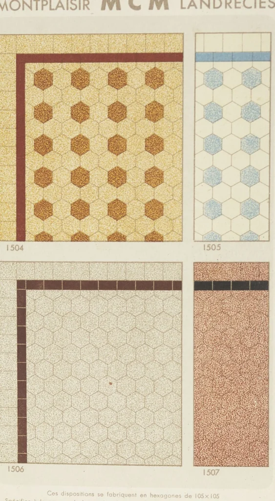 An illustration from Compagnie française de mosaïque céramique de Maubeuge (nord) : usines de Montplaisir et Landrecies, 1920, leaf 10