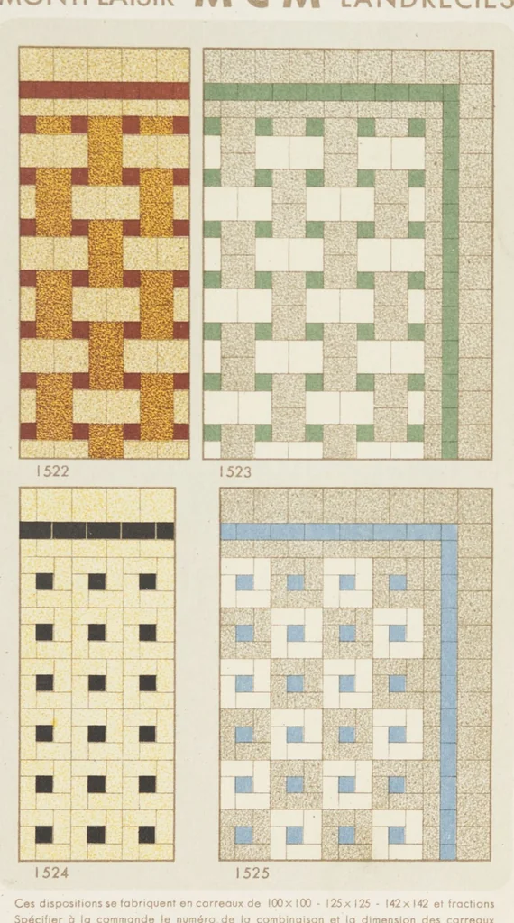 An illustration from Compagnie française de mosaïque céramique de Maubeuge (nord) : usines de Montplaisir et Landrecies, 1920, leaf 15