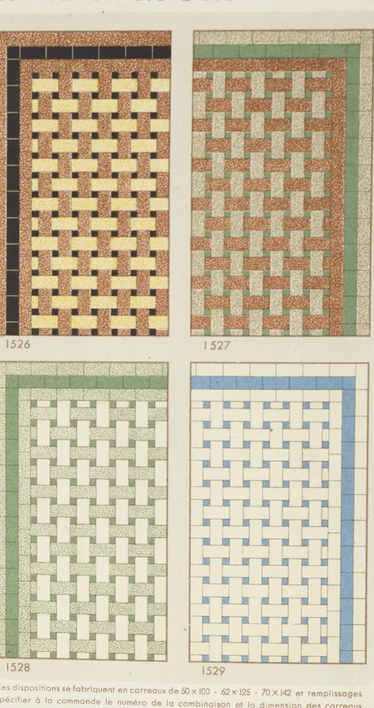 An illustration from Compagnie française de mosaïque céramique de Maubeuge (nord) : usines de Montplaisir et Landrecies, 1920, leaf 16