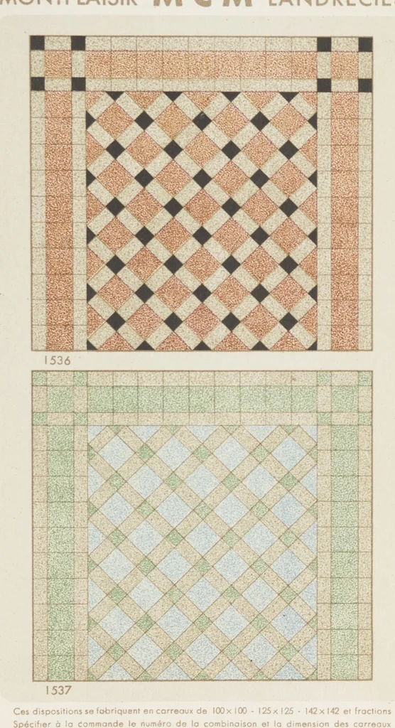 An illustration from Compagnie française de mosaïque céramique de Maubeuge (nord) : usines de Montplaisir et Landrecies, 1920, leaf 19