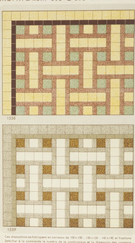 An illustration from Compagnie française de mosaïque céramique de Maubeuge (nord) : usines de Montplaisir et Landrecies, 1920, leaf 20