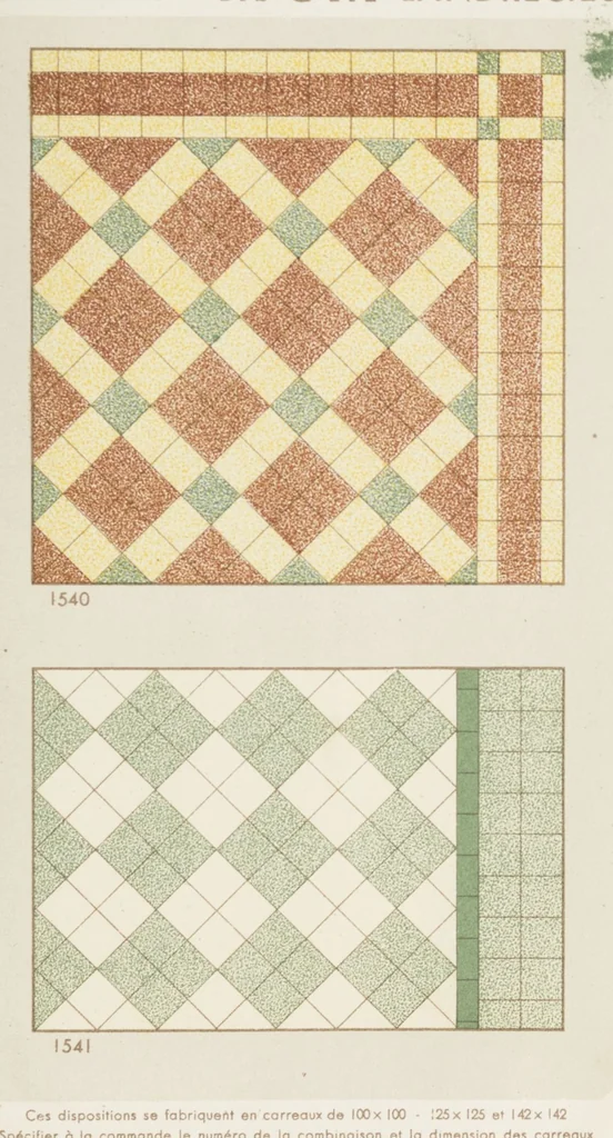 An illustration from Compagnie française de mosaïque céramique de Maubeuge (nord) : usines de Montplaisir et Landrecies, 1920, leaf 21