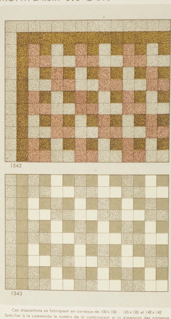 An illustration from Compagnie française de mosaïque céramique de Maubeuge (nord) : usines de Montplaisir et Landrecies, 1920, leaf 22