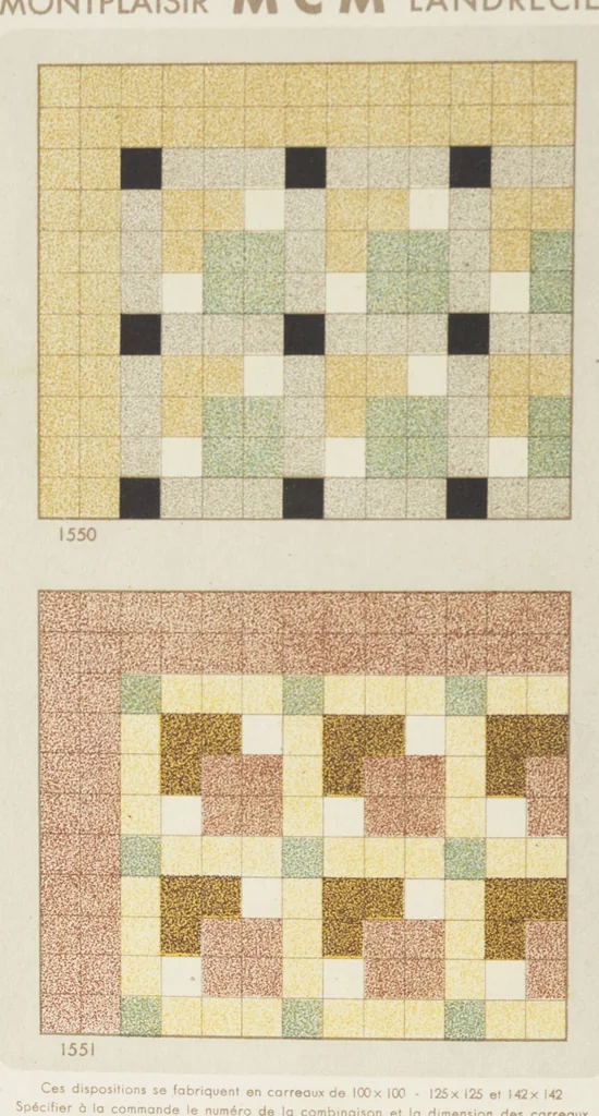 An illustration from Compagnie française de mosaïque céramique de Maubeuge (nord) : usines de Montplaisir et Landrecies, 1920, leaf 26
