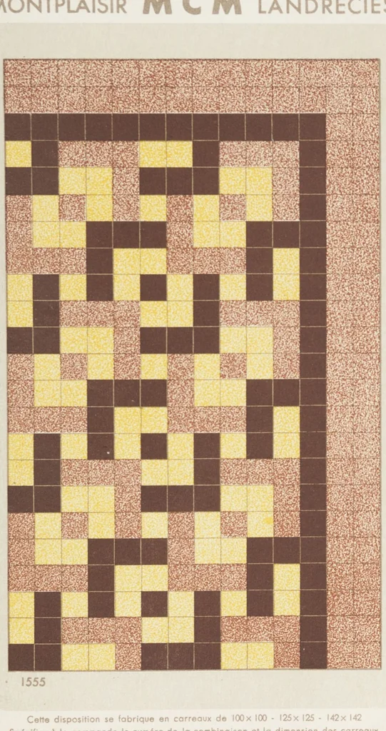 An illustration from Compagnie française de mosaïque céramique de Maubeuge (nord) : usines de Montplaisir et Landrecies, 1920, leaf 29