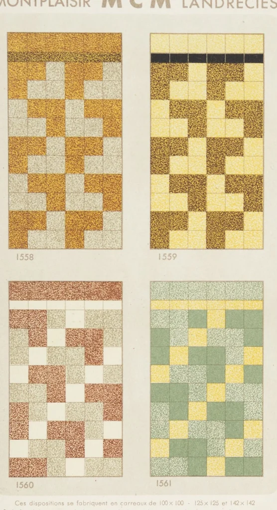 An illustration from Compagnie française de mosaïque céramique de Maubeuge (nord) : usines de Montplaisir et Landrecies, 1920, leaf 31
