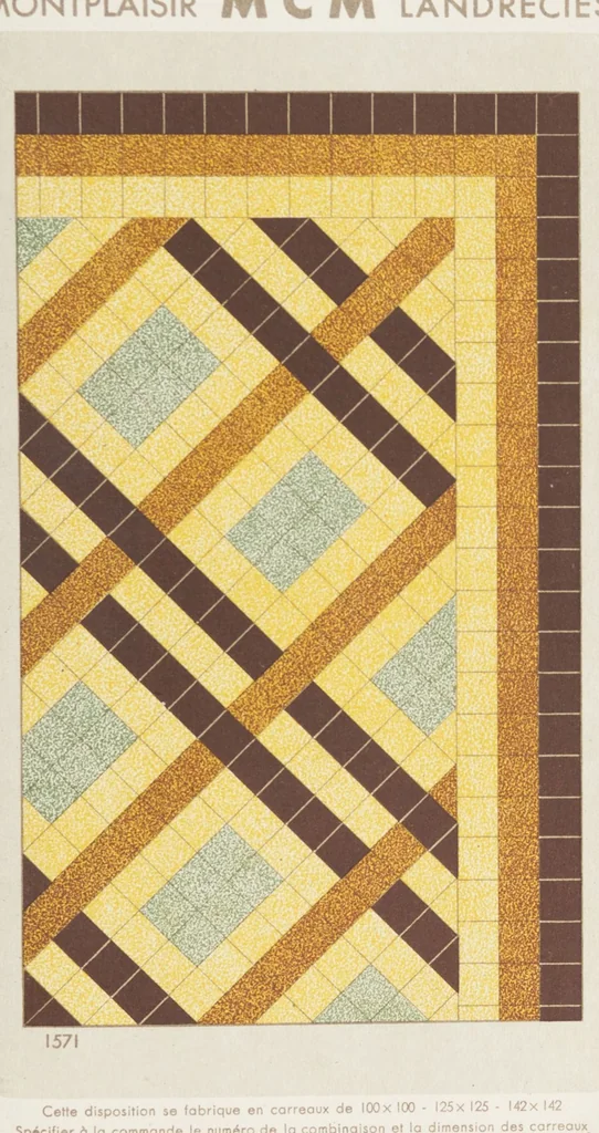 An illustration from Compagnie française de mosaïque céramique de Maubeuge (nord) : usines de Montplaisir et Landrecies, 1920, leaf 37