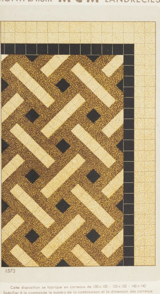An illustration from Compagnie française de mosaïque céramique de Maubeuge (nord) : usines de Montplaisir et Landrecies, 1920, leaf 39