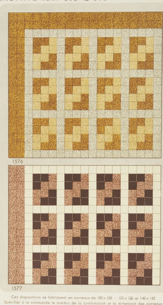 An illustration from Compagnie française de mosaïque céramique de Maubeuge (nord) : usines de Montplaisir et Landrecies, 1920, leaf 42