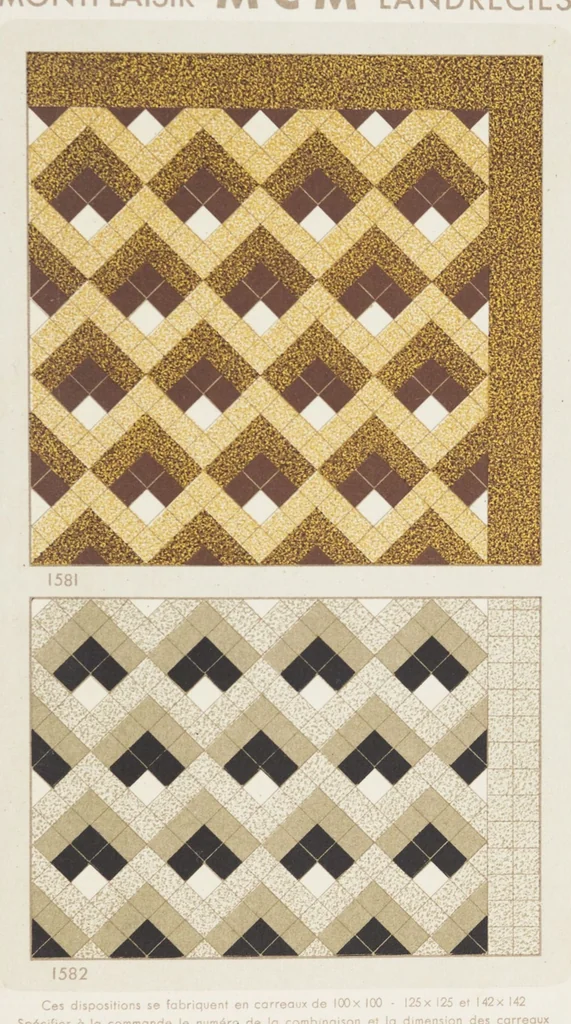 An illustration from Compagnie française de mosaïque céramique de Maubeuge (nord) : usines de Montplaisir et Landrecies, 1920, leaf 45