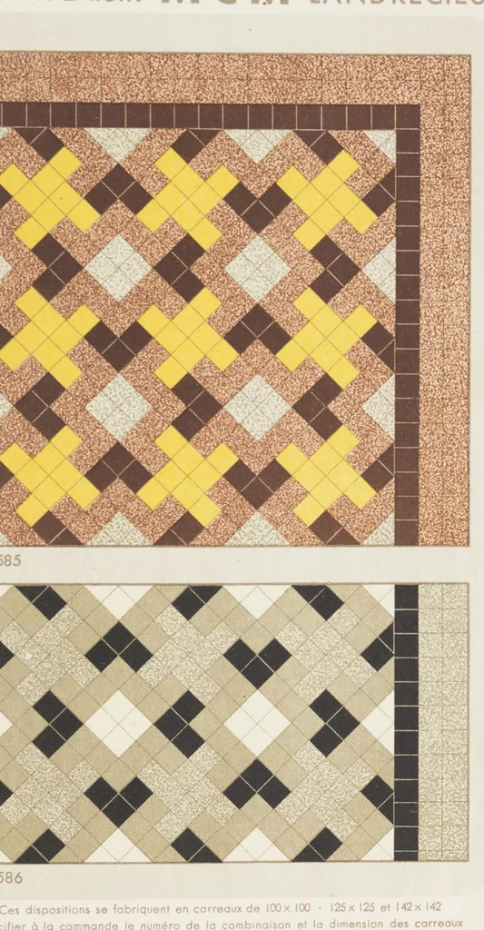An illustration from Compagnie française de mosaïque céramique de Maubeuge (nord) : usines de Montplaisir et Landrecies, 1920, leaf 47