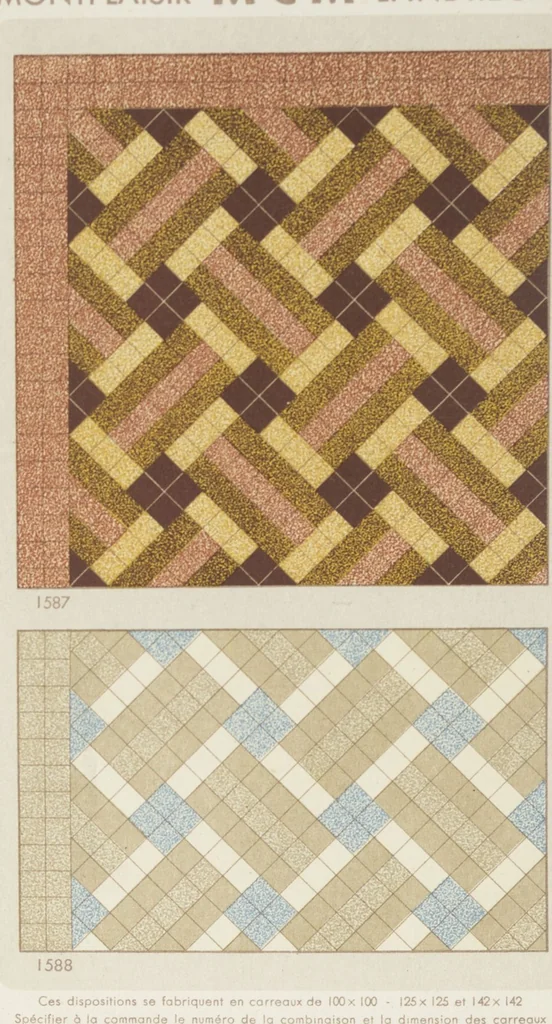 An illustration from Compagnie française de mosaïque céramique de Maubeuge (nord) : usines de Montplaisir et Landrecies, 1920, leaf 48