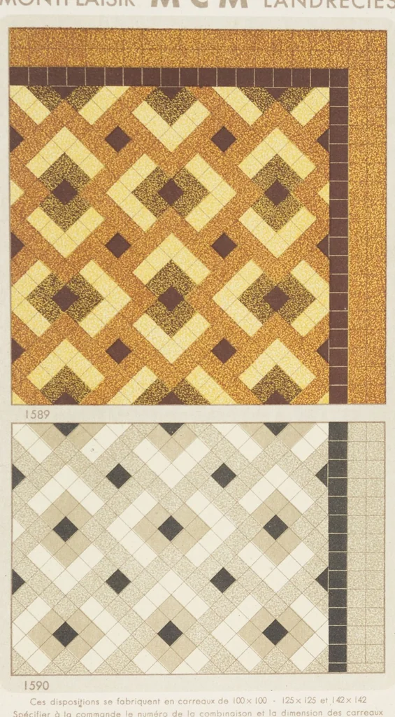 An illustration from Compagnie française de mosaïque céramique de Maubeuge (nord) : usines de Montplaisir et Landrecies, 1920, leaf 49