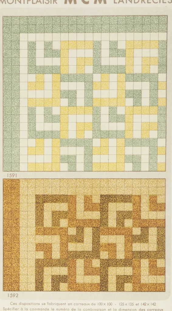 An illustration from Compagnie française de mosaïque céramique de Maubeuge (nord) : usines de Montplaisir et Landrecies, 1920, leaf 50