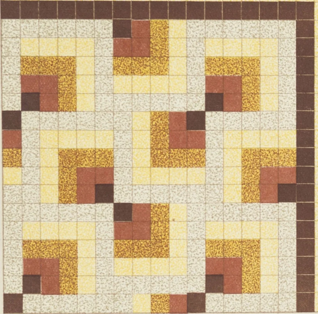 An illustration from Compagnie française de mosaïque céramique de Maubeuge (nord) : usines de Montplaisir et Landrecies, 1920, leaf 51