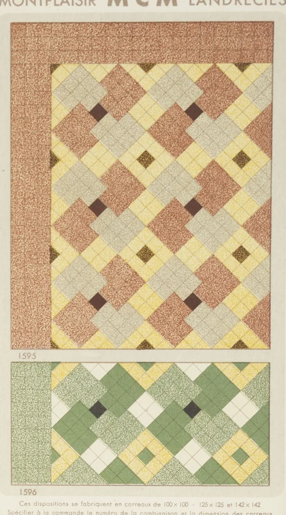 An illustration from Compagnie française de mosaïque céramique de Maubeuge (nord) : usines de Montplaisir et Landrecies, 1920, leaf 52