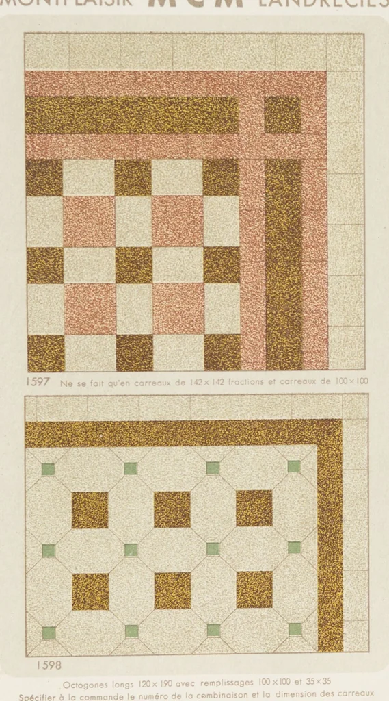 An illustration from Compagnie française de mosaïque céramique de Maubeuge (nord) : usines de Montplaisir et Landrecies, 1920, leaf 53
