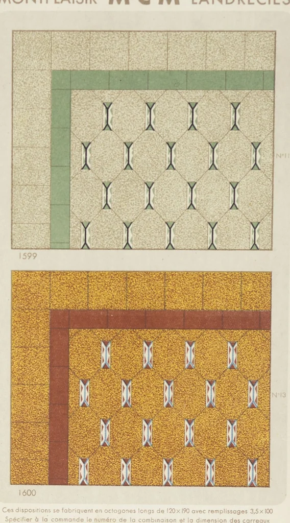 An illustration from Compagnie française de mosaïque céramique de Maubeuge (nord) : usines de Montplaisir et Landrecies, 1920, leaf 54
