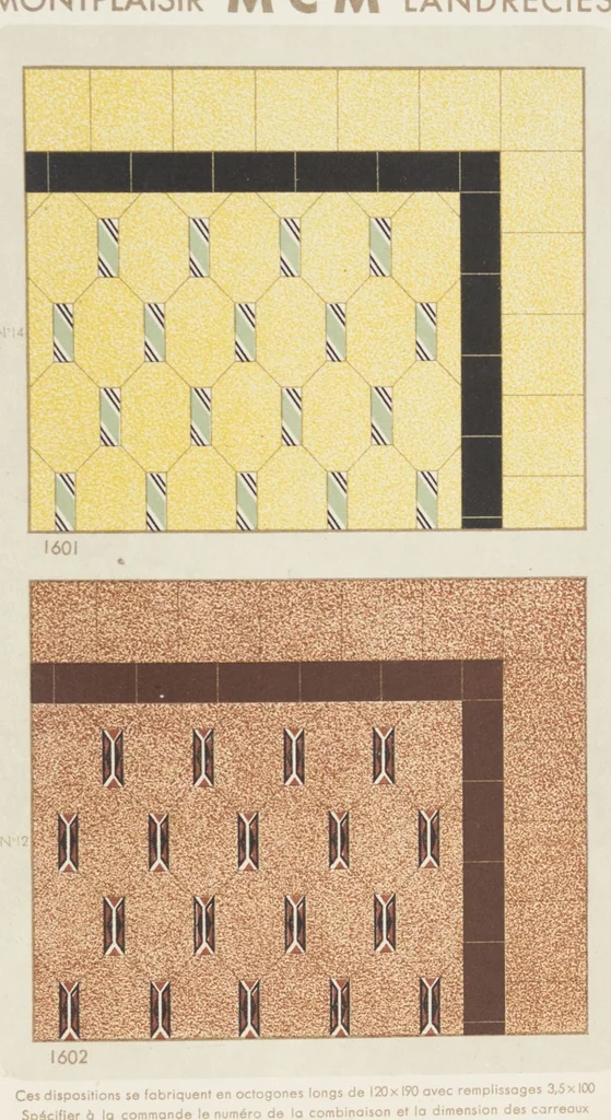 An illustration from Compagnie française de mosaïque céramique de Maubeuge (nord) : usines de Montplaisir et Landrecies, 1920, leaf 55