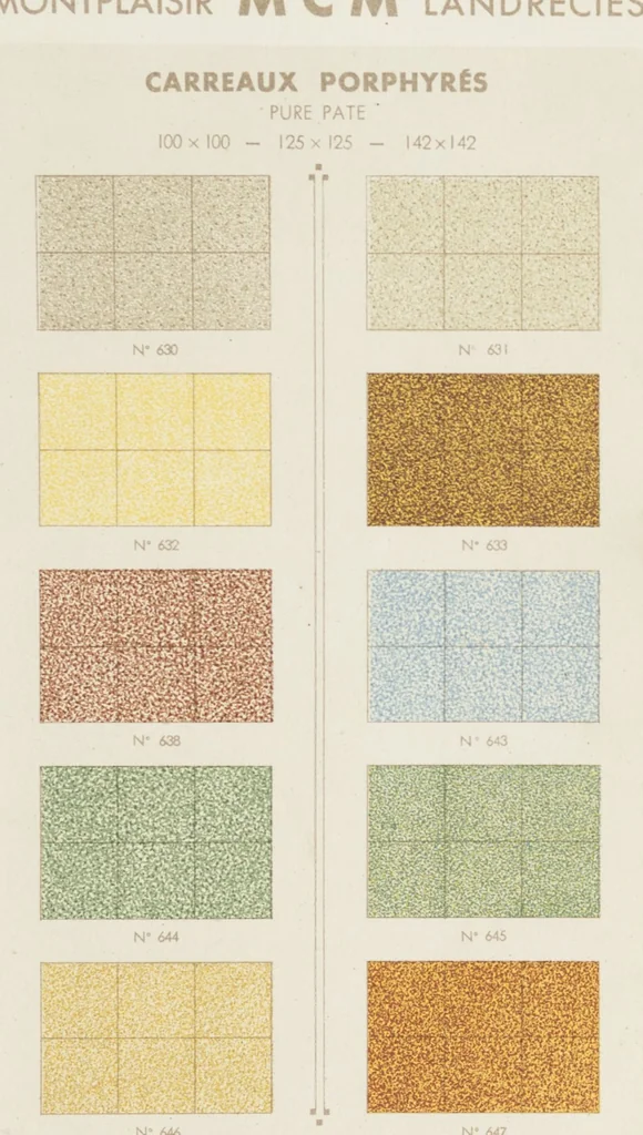An illustration from Compagnie française de mosaïque céramique de Maubeuge (nord) : usines de Montplaisir et Landrecies, 1920, leaf 7