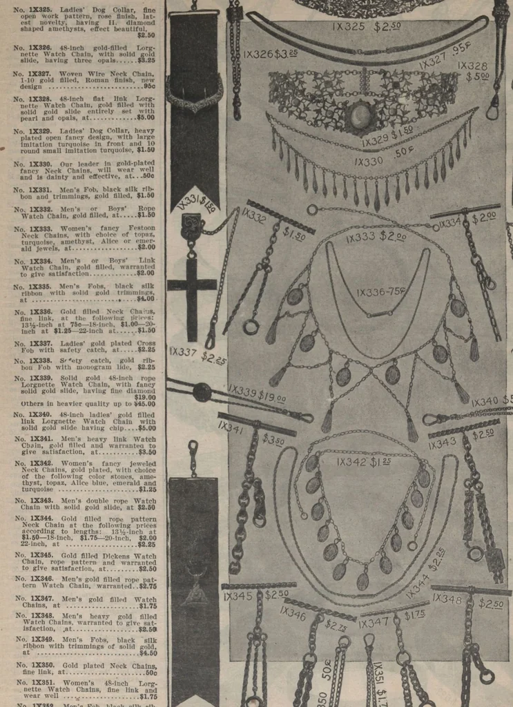 An illustration from New York City's latest fall and winter styles for 1906-1907 : catalogue no. 42 / Siegel Cooper Co, 1906, leaf 156