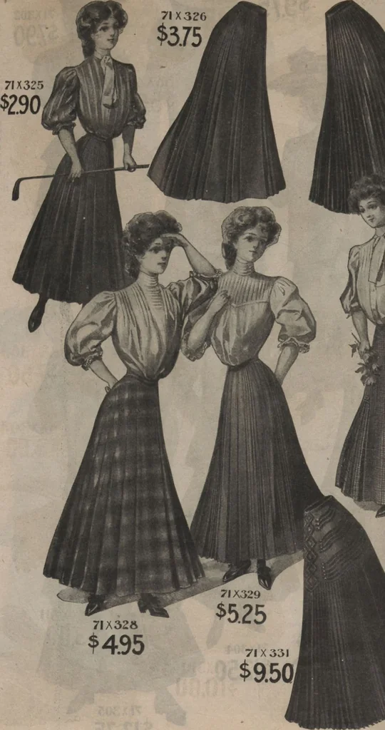 An illustration from New York City's latest fall and winter styles for 1906-1907 : catalogue no. 42 / Siegel Cooper Co, 1906, leaf 44